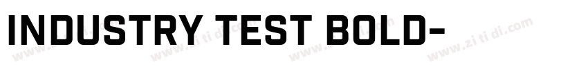 Industry test bold字体转换
